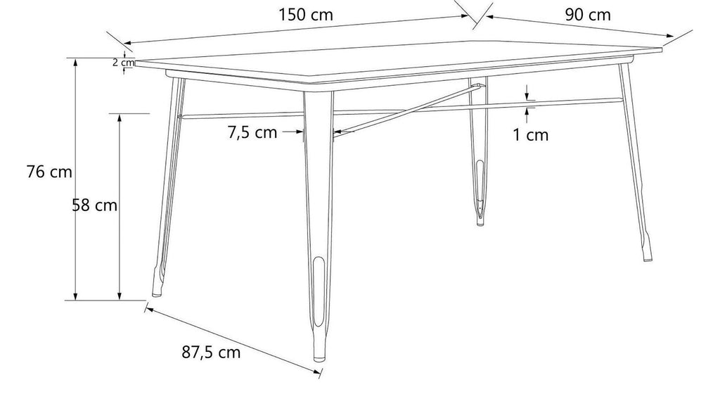 Fusion Rectangular Dining Table, view 7