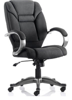 Galloway High Back Fabric Executive Chair, black fabric