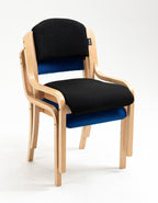 Galston Wooden Frame Stacking Chair, view 5