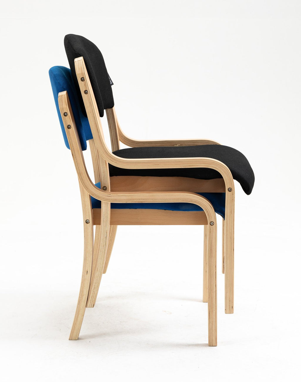 Galston Wooden Frame Stacking Chair, view 6