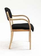 Galston Wooden Frame Stacking Armchair, view 7