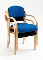 Galston Wooden Frame Stacking Armchair, view 9