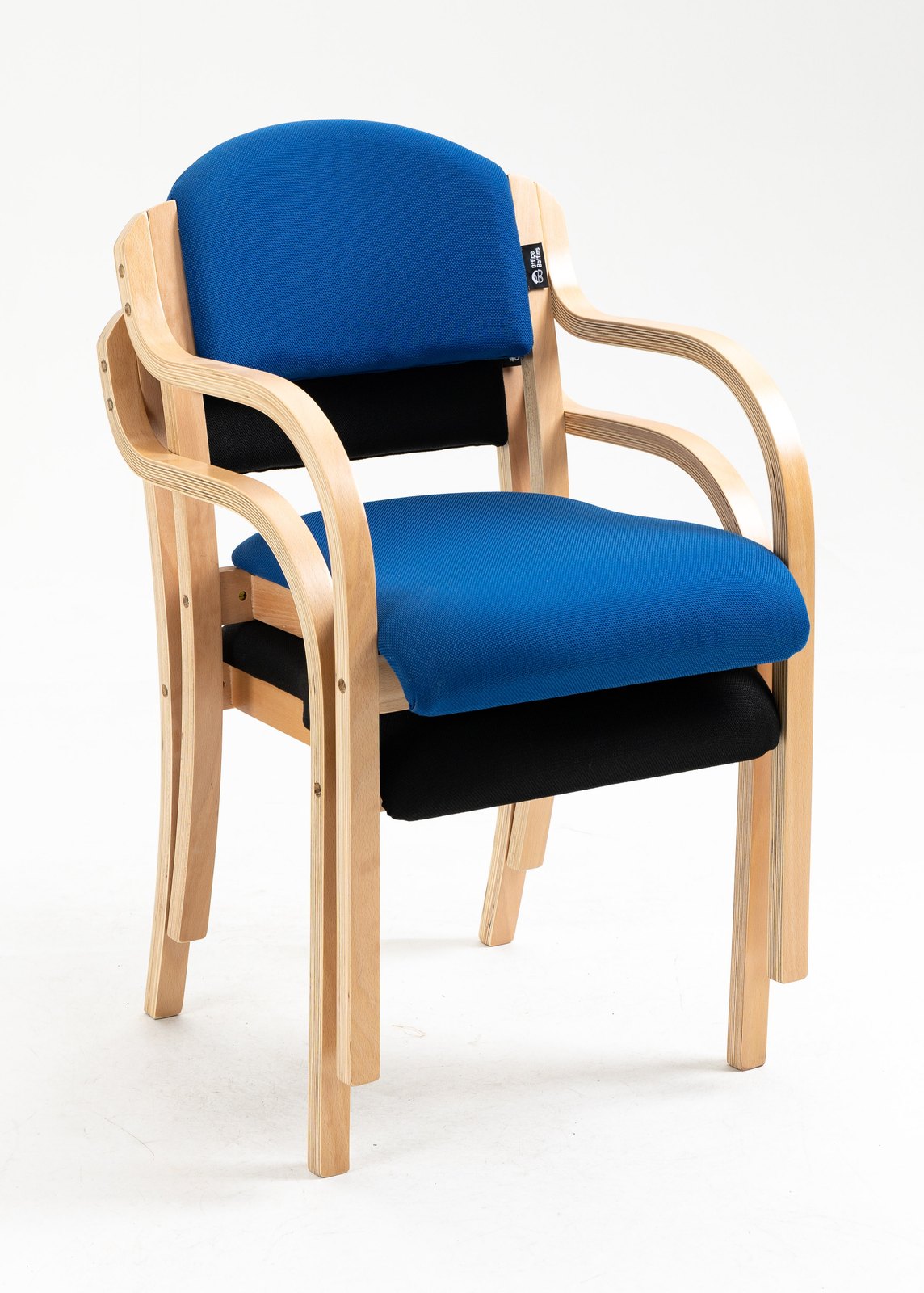 Galston Wooden Frame Stacking Armchair, view 9