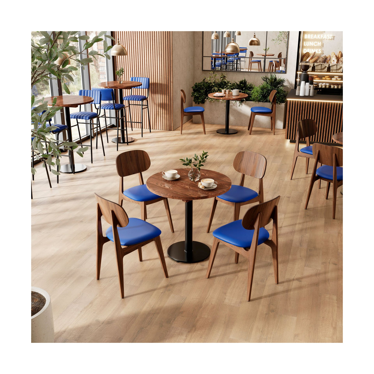 Garda Side Chair in a café