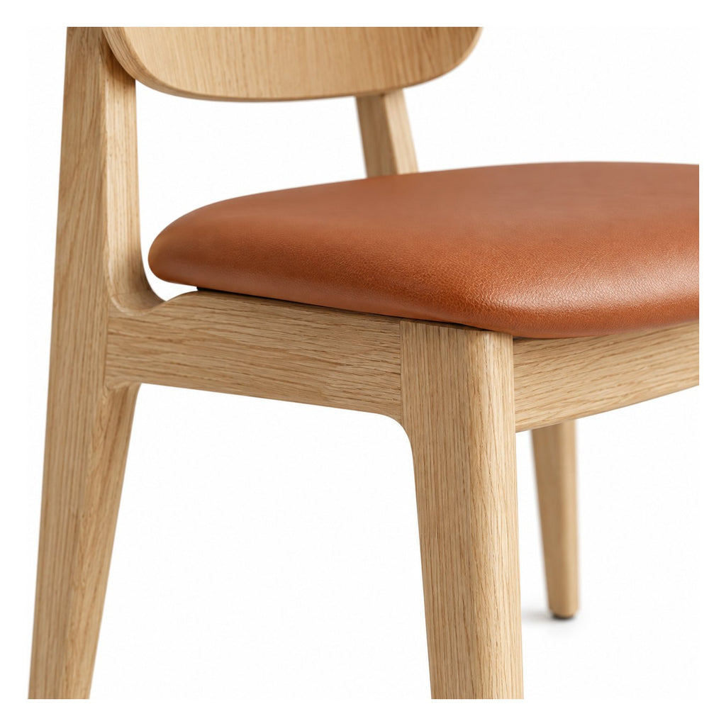 Garda Side Chair, close up of the frame