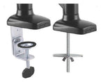 Gas Spring Dual Monitor Arm with USB and Audio Ports, view 4