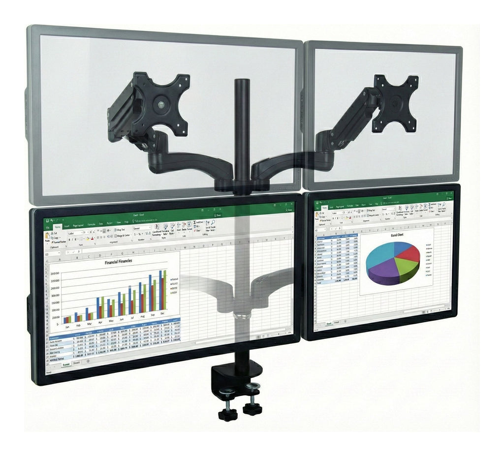Gas Spring Quad Monitor Arm, view 2