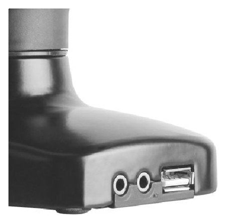 Gas Spring Single Monitor Arm with USB and Audio Ports, view 4