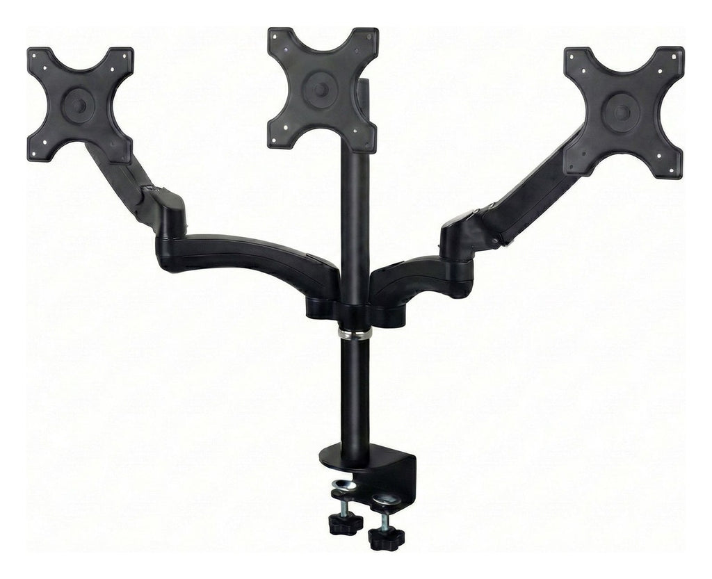 Gas Spring Triple Monitor Arm
