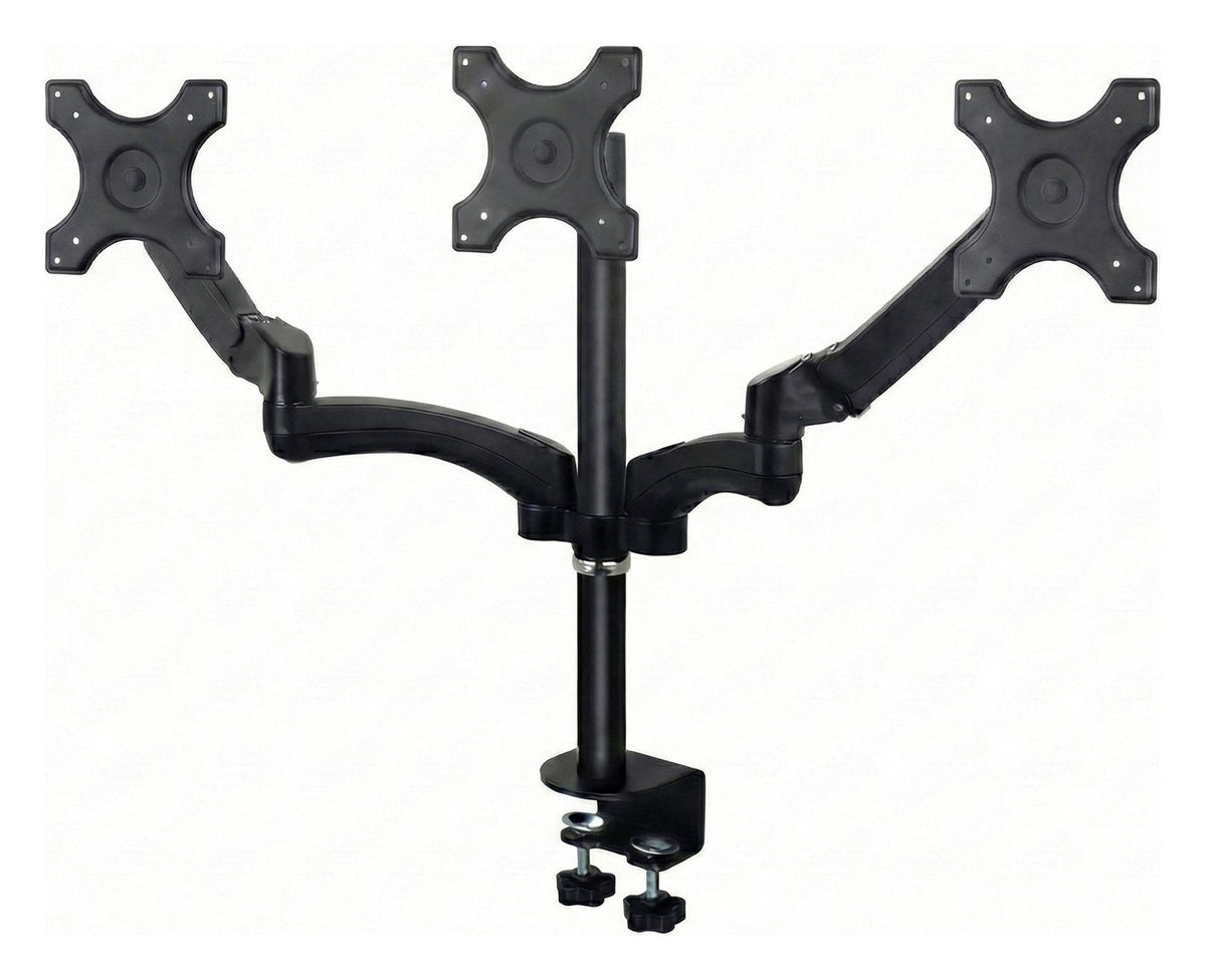 Gas Spring Triple Monitor Arm