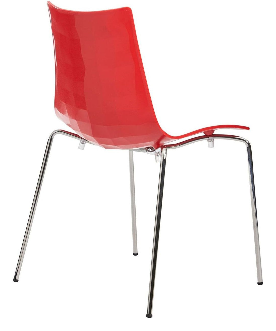 Gecko Dining Chair and Bar Stool in dining chair, red from the back