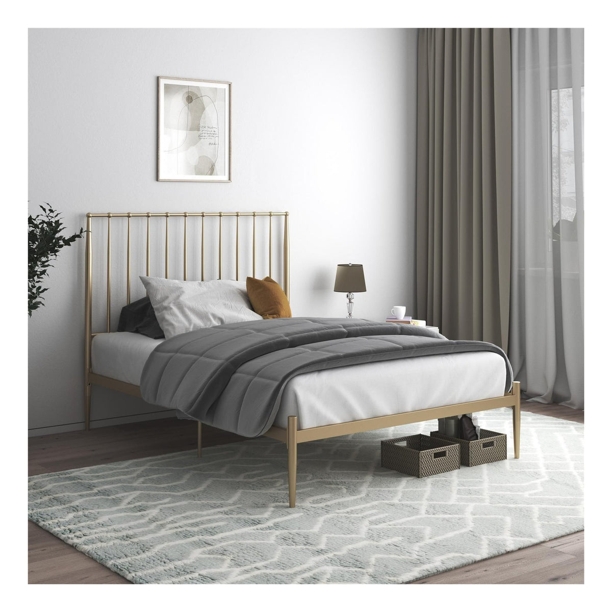 Giulia Modern Metal Bed, view 18
