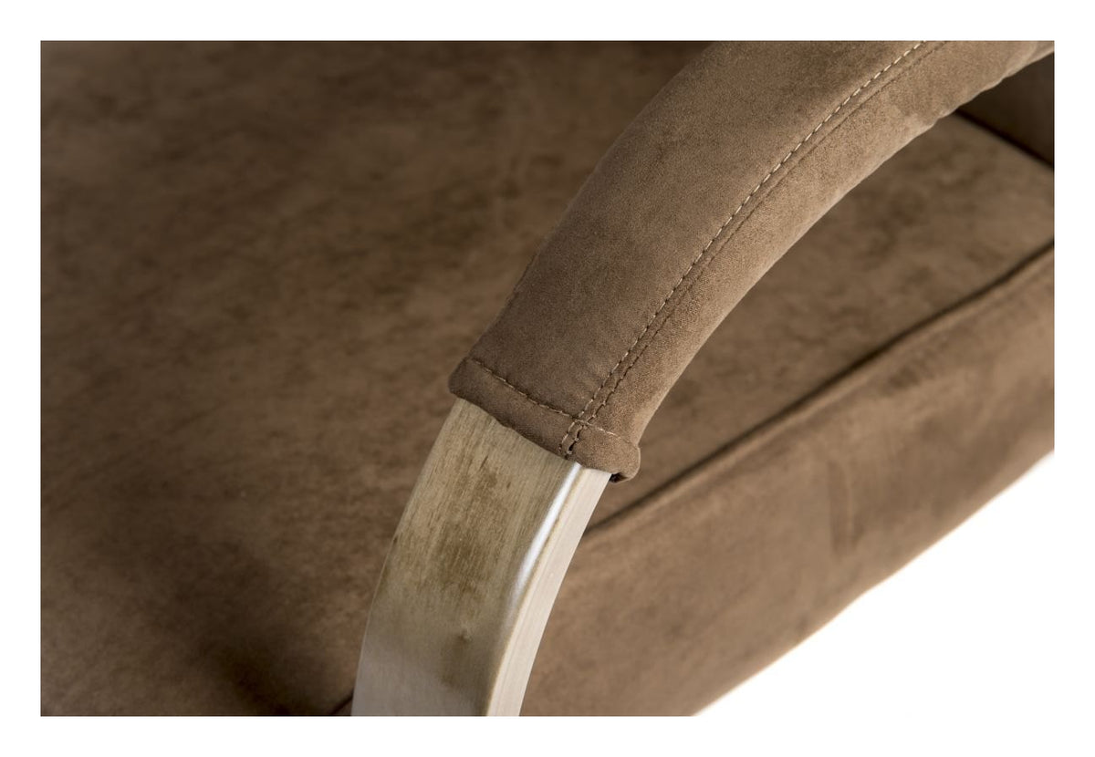 Glencoe Visitor Chair in brown, view 5