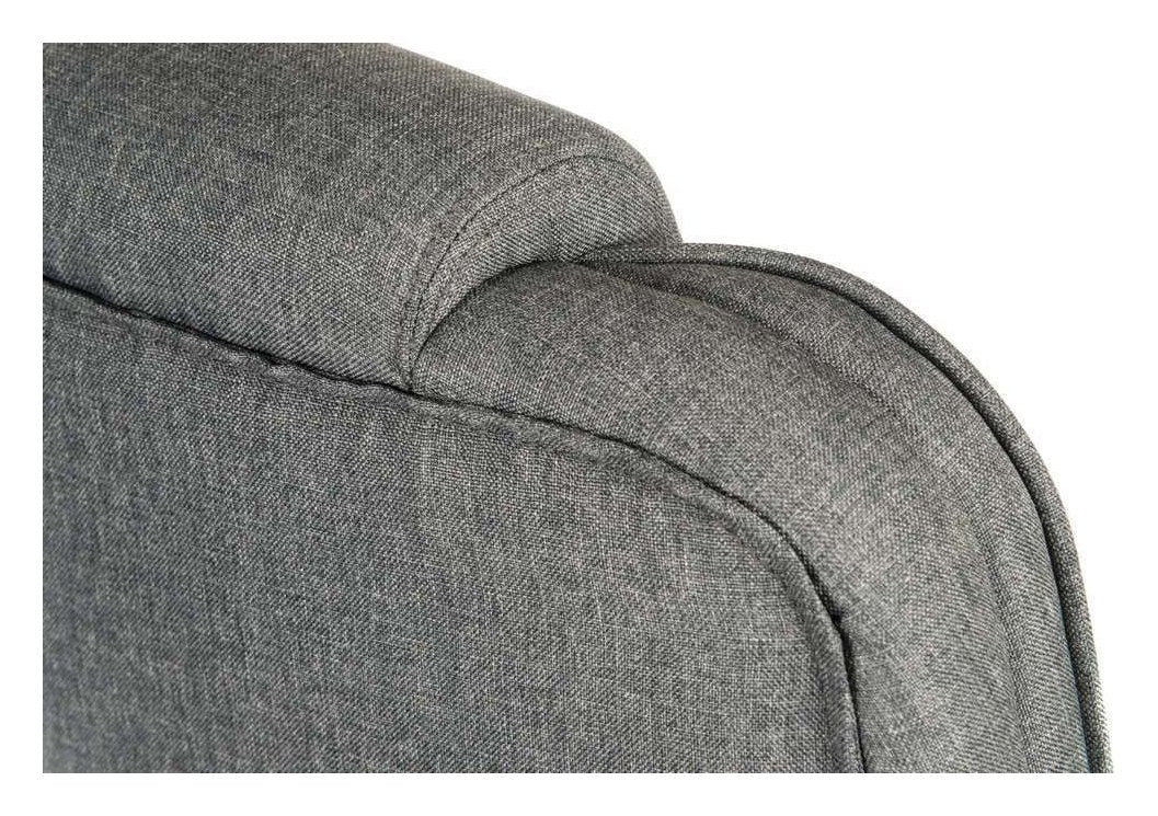 Goliath Duo Fabric Heavy Duty Executive Chair in grey, view 4
