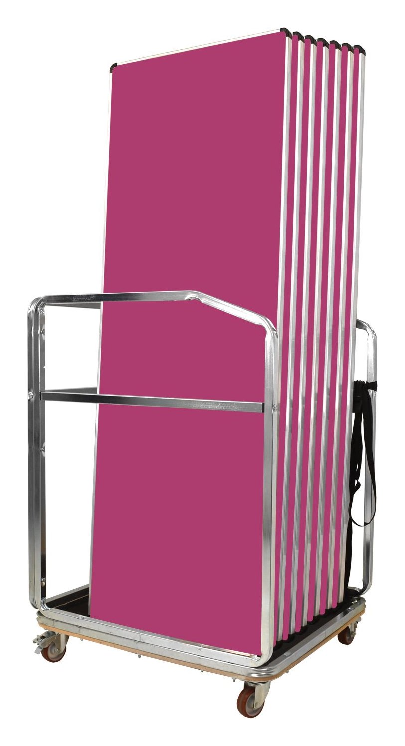 GoPak Contour25 Plus Table Trolley Bundle, Fuchsia top
