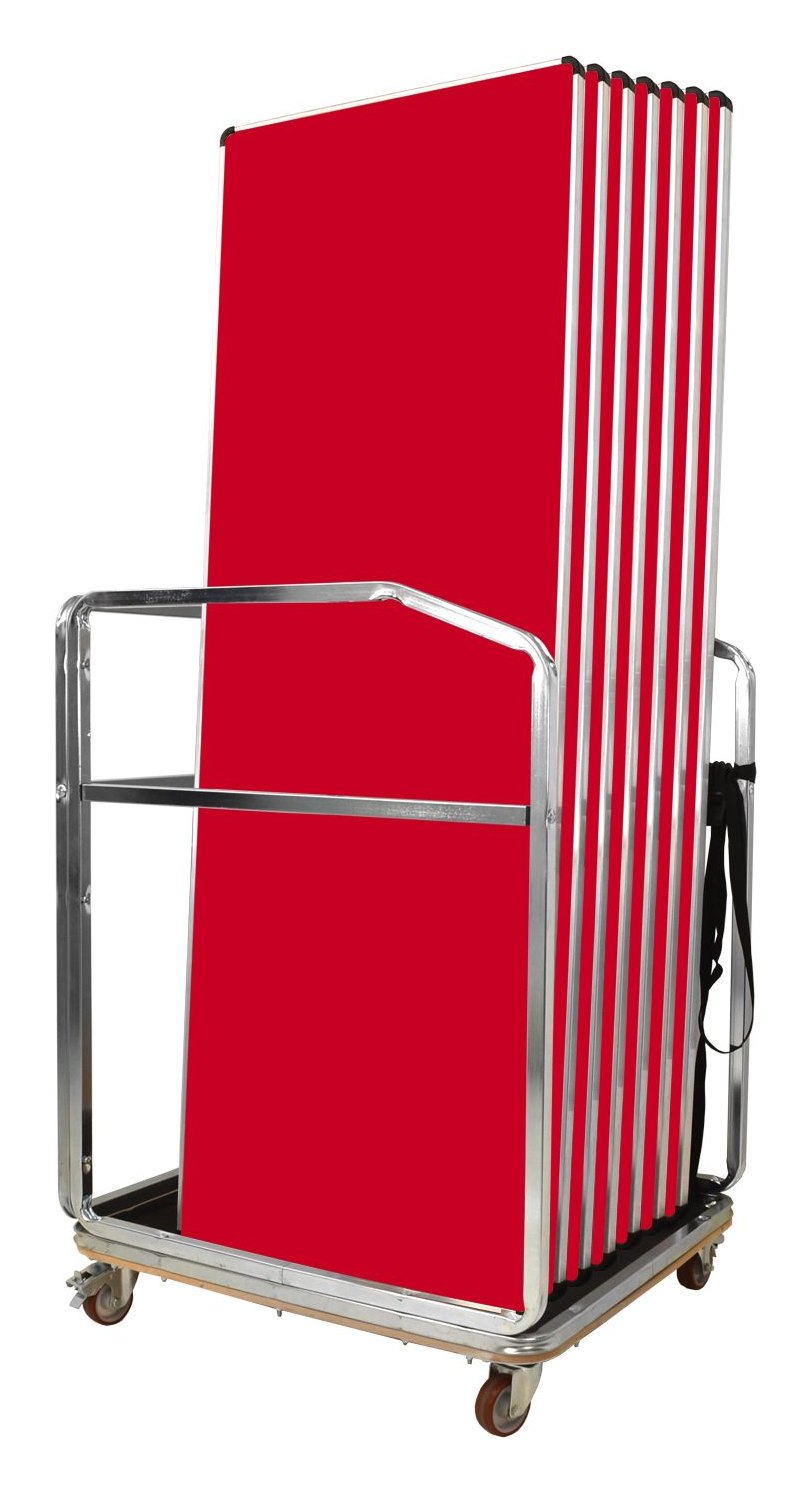 GoPak Contour25 Plus Table Trolley Bundle, Poppy Red top