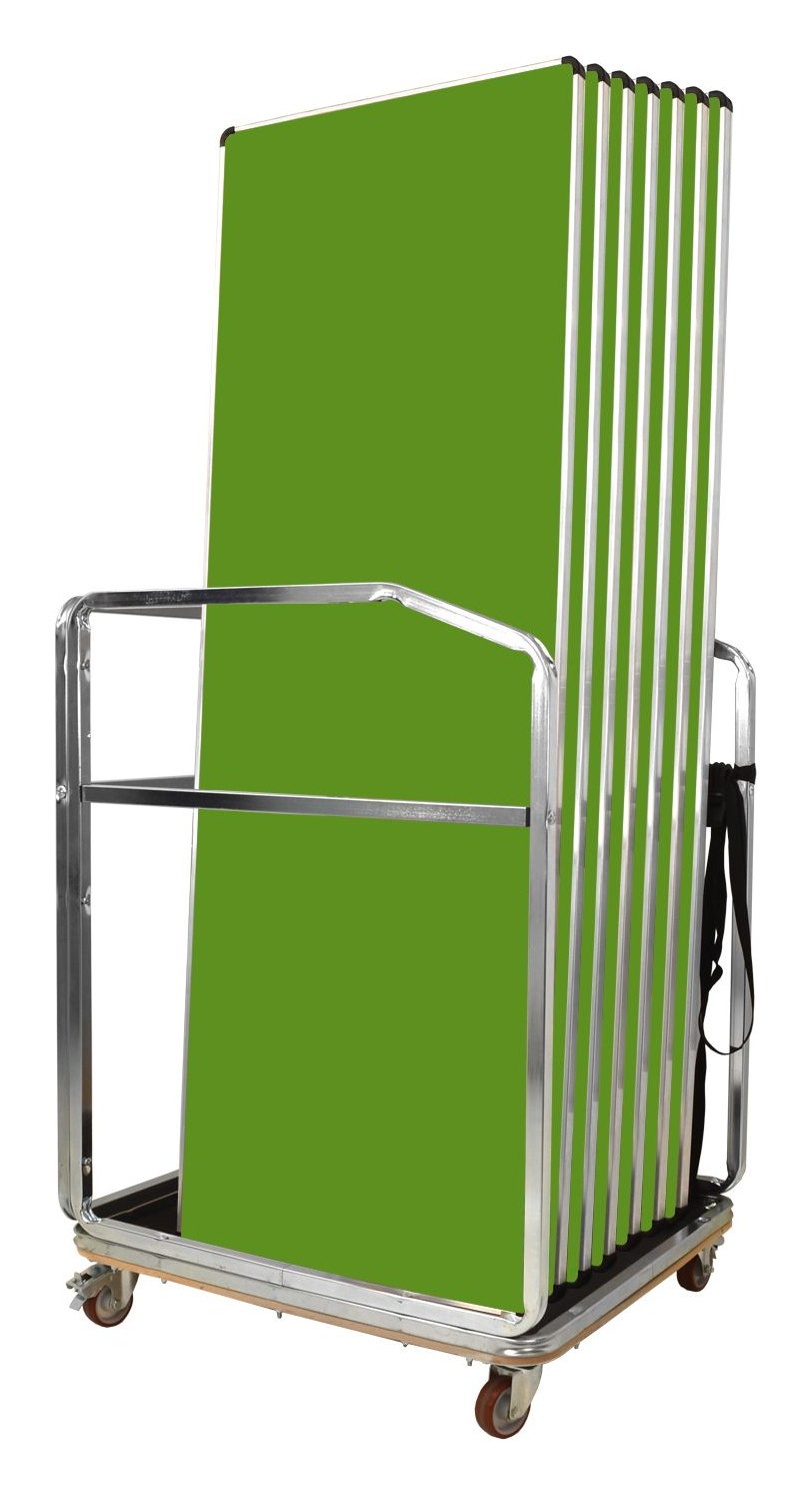 GoPak Contour25 Table Trolley Bundle, Pea Green top
