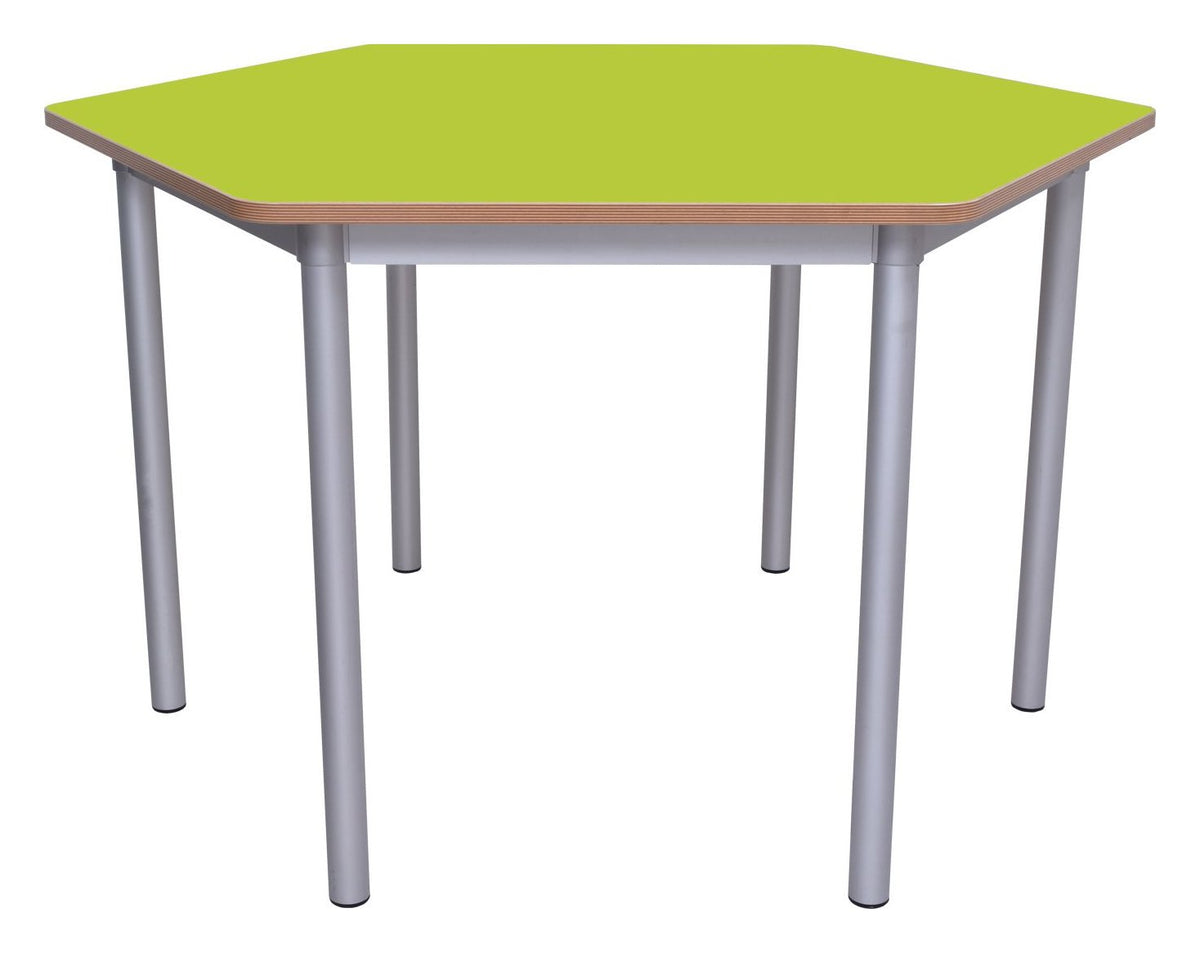 GoPak Enviro Hexagon Table, Acid Green top