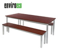 GoPak Enviro Mahogany Outdoor Rectangular Duo Set