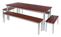 GoPak Enviro Mahogany Outdoor Rectangular Quad Set