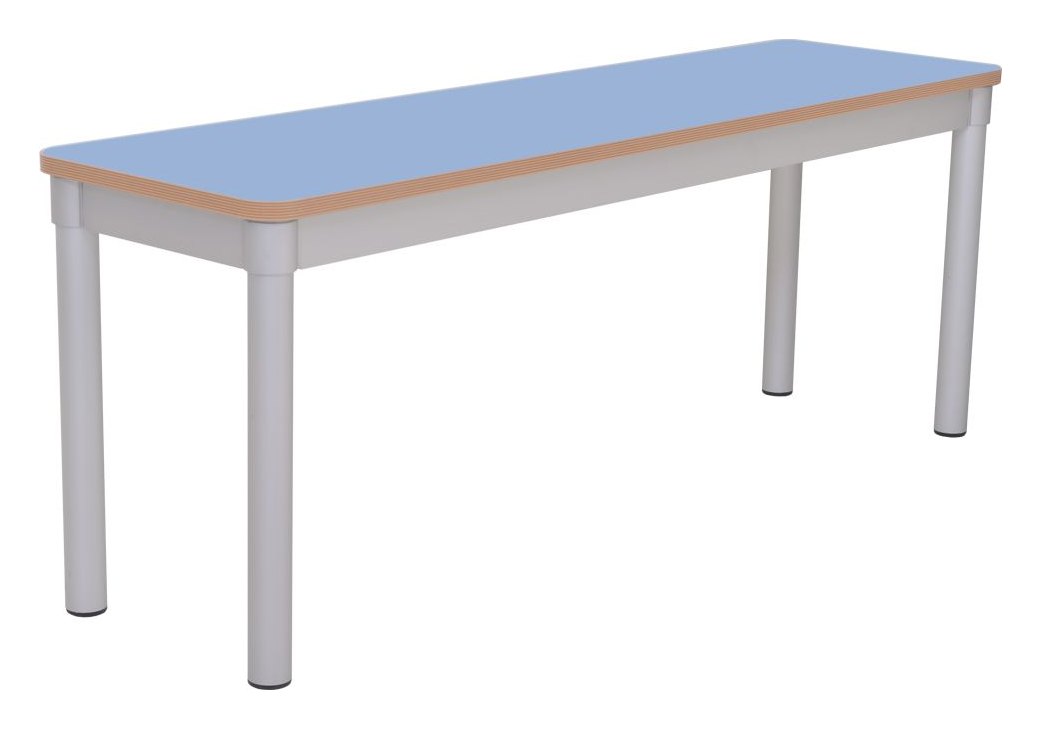 GoPak Enviro Rectangular Bench, Powder Blue top