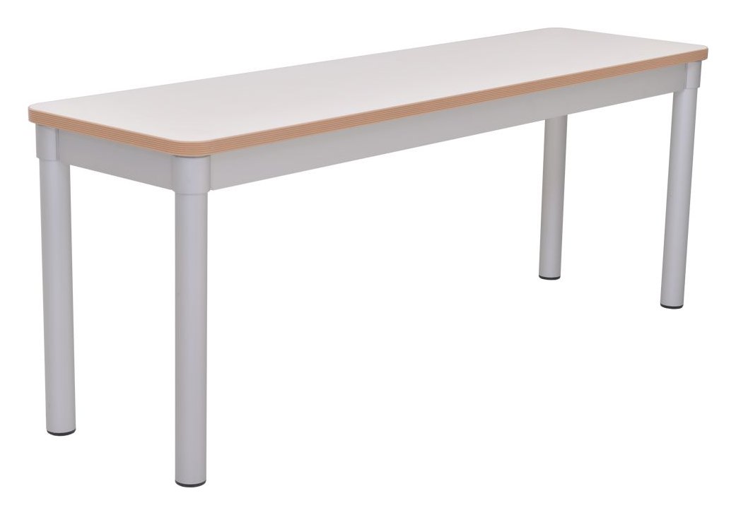 GoPak Enviro Rectangular Bench, White top