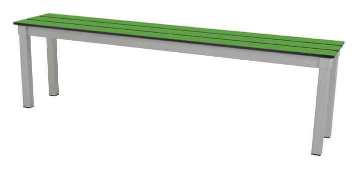 GoPak Enviro Slatted Seat Outdoor Bench, view 6