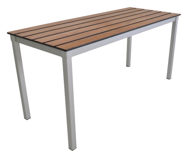 GoPak Enviro Slatted Top Rectangular Outdoor Table
