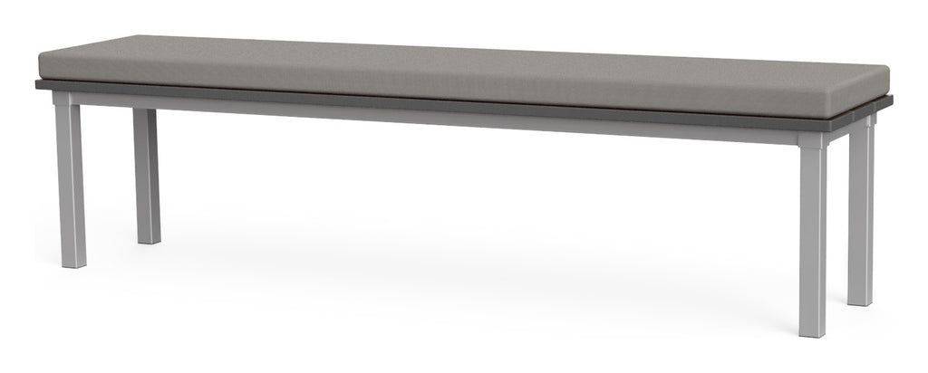 GoPak Enviro Solid Seat Outdoor Bench, Storm Grey top