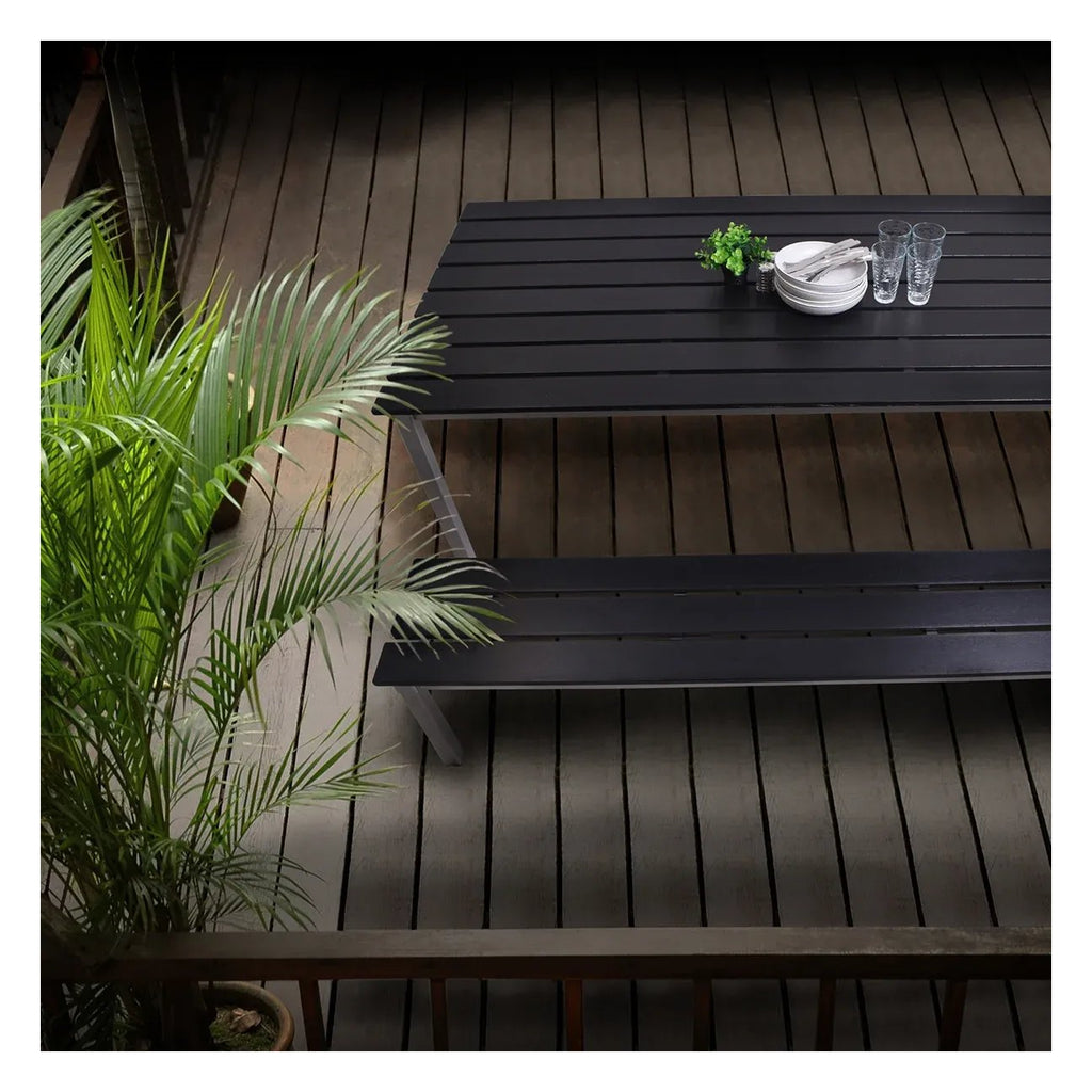 GoPak EnviroEco Black Outdoor Rectangular Quad Set, view 2
