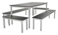 GoPak EnviroEco Black Outdoor Rectangular Quad Set