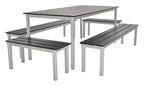 GoPak EnviroEco Black Outdoor Rectangular Quad Set