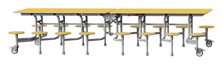 GoPak GoRoll 10ft Folding Table with 16 Stools (Early Years), view 6