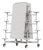 GoPak GoRoll 10ft Folding Table with 16 Stools (Early Years), Ailsa top