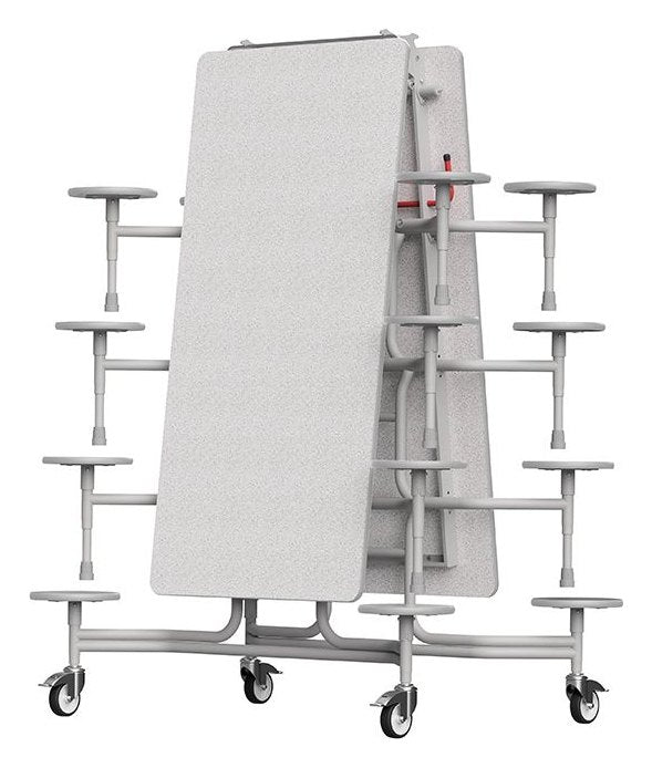 GoPak GoRoll 10ft Folding Table with 16 Stools (Early Years), Ailsa top