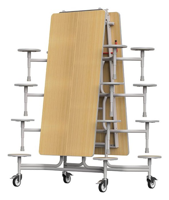 GoPak GoRoll 10ft Folding Table with 16 Stools (Early Years)