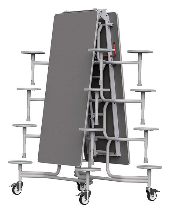 GoPak GoRoll 10ft Folding Table with 16 Stools (Early Years), Storm top