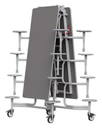 GoPak GoRoll 10ft Folding Table with 16 Stools (Early Years), Storm top