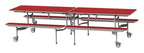 GoPak GoRoll 10ft Folding Table with Fixed Benches, view 4