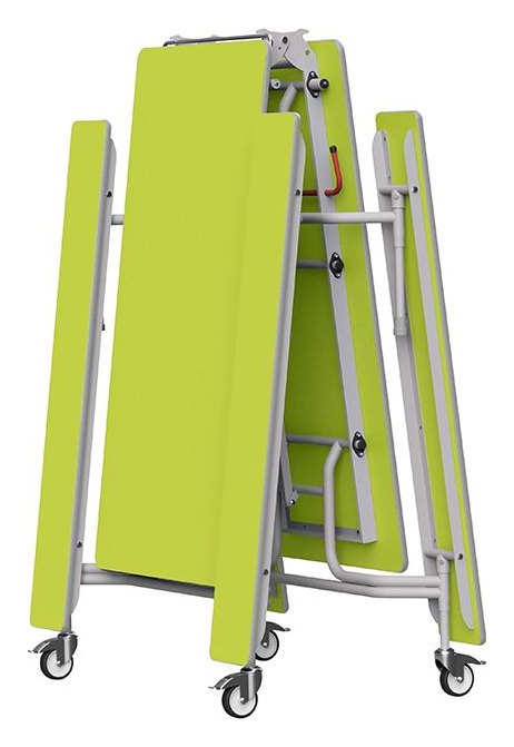 GoPak GoRoll 10ft Folding Table with Fixed Benches, view 3