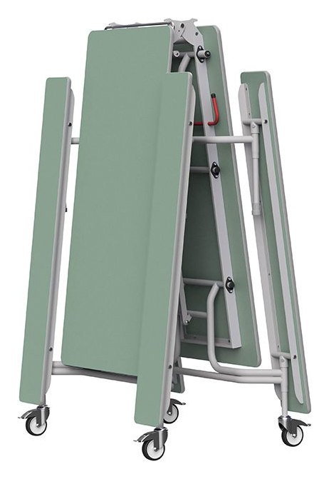 GoPak GoRoll 10ft Folding Table with Fixed Benches, view 8