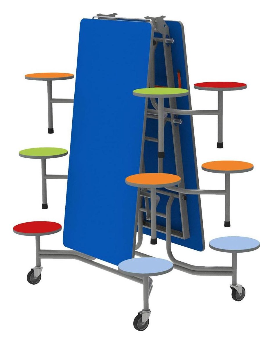 GoPak GoRoll Folding Table with Stools, view 4