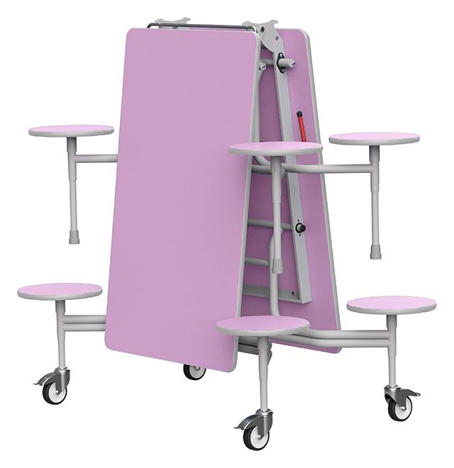 GoPak GoRoll Folding Table with Stools, view 5