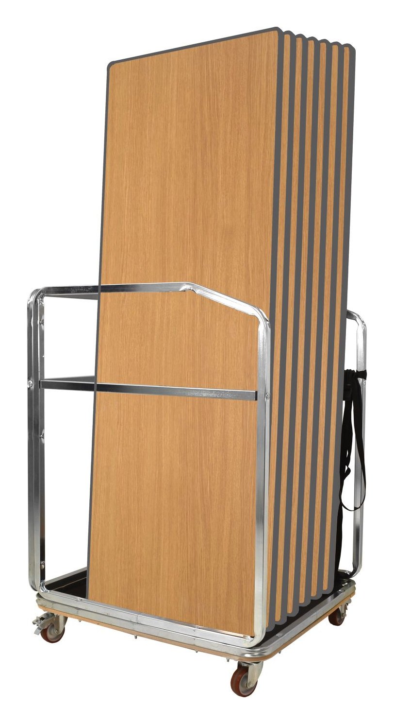 GoPak Premier Table Trolley Bundle, Oak top