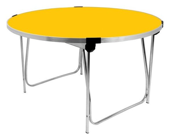 GoPak Round Folding Table, Yellow top