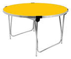 GoPak Round Folding Table, Yellow top