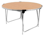 GoPak Round Folding Table, Oak top