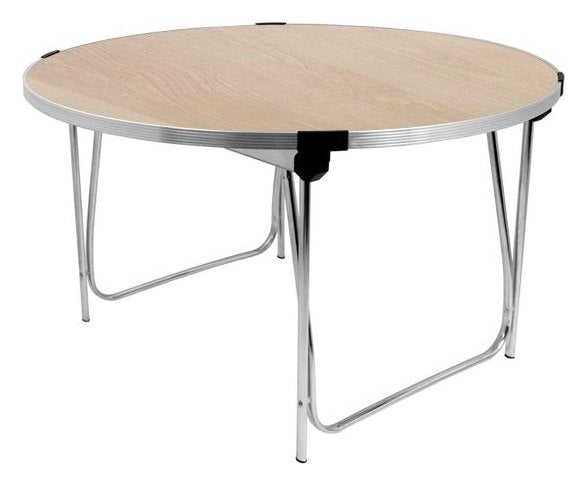GoPak Round Folding Table, Maple top