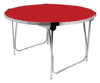 GoPak Round Folding Table, Poppy Red top