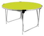 GoPak Round Folding Table, Acid Green top